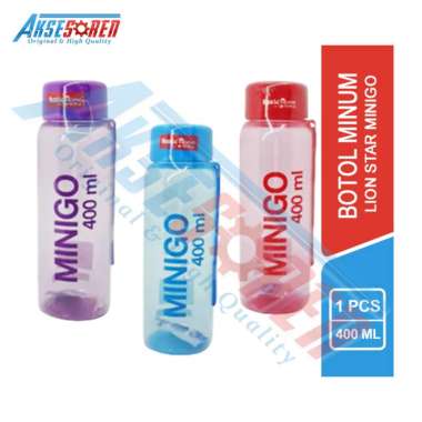 Aksesoren Botol Minum Minigo Lion Star [400 Ml] / Botol Air Minum / Perlengkapan Bekal Sekolah Anak 