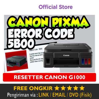 Resetter Canon G1000 G2000 G3000 G4000 G Series Unlimited Printer Service Tools Servis