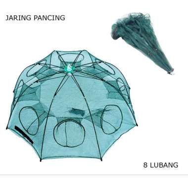 Jaring Ikan - Bubuh Lempar - Perangkap Ikan - Bubu Payung Jaring Lobang 8
