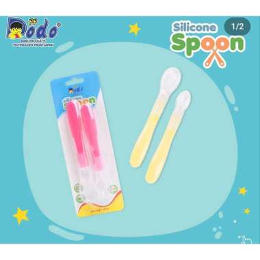 Dodo Silicone SPOON DAC037 / Sendok Makan Bayi Pink