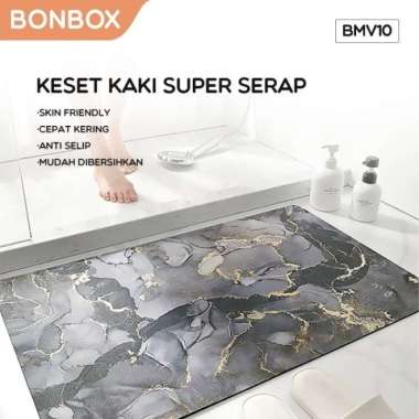 Keset Lantai Cepat kering Bonbox / Rubber Mat Bonbox BMV10 Hijau