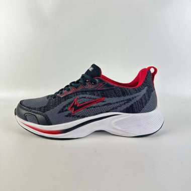 WONDER EAGLE SEPATU CASUAL LIFESTYLE PRIA WANITA 39 HITAM MERAH