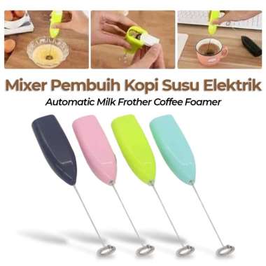 Hand Mixer Mini Pengocok Telur Milk Frother Tenaga Baterai Listrik