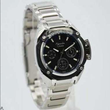 ALEXANDRE CHRISTIE AC 6225 AC6225 WANITA SILVER BLACK ORIGINAL