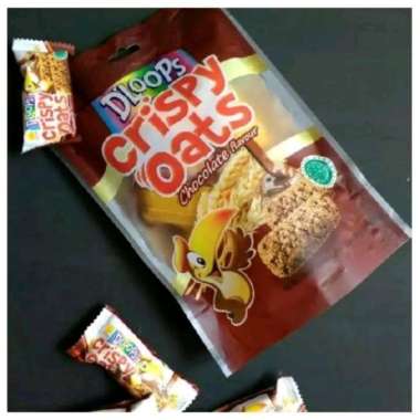 Dloops Crispy Oats Aneka Rasa 100gr / Snack Gandum Krispi Sereal Bergizi COKLAT
