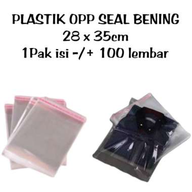 Plastik Opp Baju 28x35cm/Plastik Opp Bening/ Plastik Opp Baju Kaos