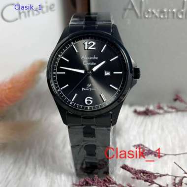 Original 100%!! Jam Alexandre Christie Wanita AC 1029 AC1029 Rantai FullBlack garansi Resmi 1 Tahun