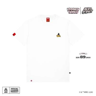 Aerostreet T Shirt Daffy Duck Putih Kaos T-Shirt Tshirt ABAAA S