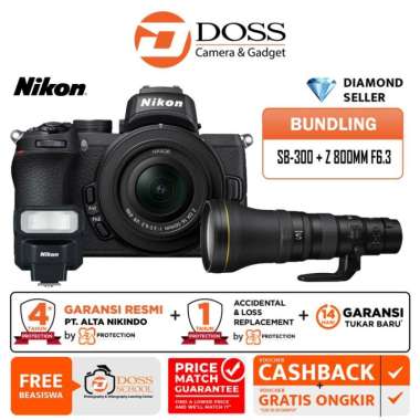 New Nikon Z50 Kit 16-50Mm Kamera Mirrorless Resmi / Nikon Z50 Promo SB300+800MM F63