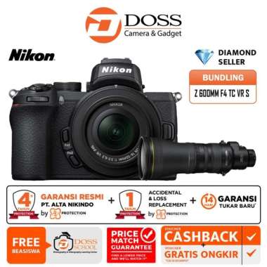 New Nikon Z50 Kit 16-50Mm Kamera Mirrorless Resmi / Nikon Z50 Promo W/ 600MM F4