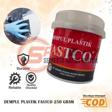 Dempul Plastik Fastco Kaleng Kecil 250gr Plus Hardener Cat Body Motor Mobil