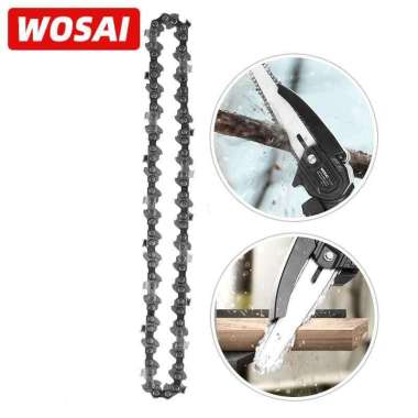 WOSAI Rantai Gergaji Senso Chainsaw Chain Part 4 Inch JT-4 Gergaji Listrik Serkel Mesin Bor Multifungsi Baterai Pemotong Alat Elektrik Gegaji Poton IH Silver