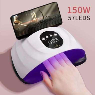 D9 Pengering Kutek Kuku UV LED Nail Dryer Lamp 150W 57 LED  Putih
