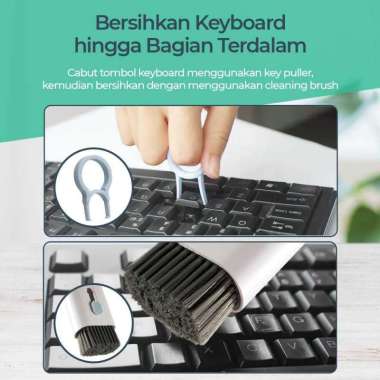 Sikat Pembersih Keyboard Folding 7 in 1 with Key Puller Q6E Kiboard Komputer Kibord Gaming Keybord K