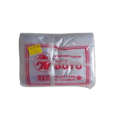 Plastik Bening Joyo Boyo 1kg 1 kg ukuran 14 x 27 cm isi 100 lbr
