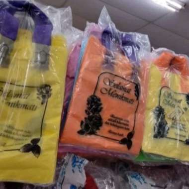 Tas Plastik Shopping Bag SoftHandle Selamat Menikmati Terima Kasih - Pink, 20 x 30 cm 20 x 25 cm Pin