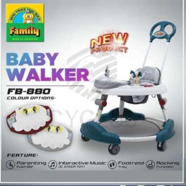 BabyWalker Baby Walker Family FB880 FB 880 Music Dorong Octopus