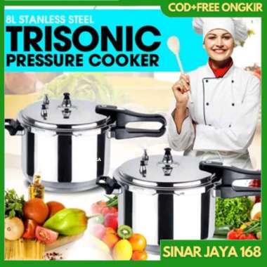 [COD] Panci presto stainless TRISONIC 8 liter