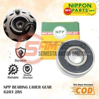 Laher NPP 6203 2RS Bearing Gear Bantalan Motor Honda Grand Supra Legenda Tiger NSR