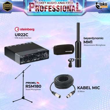 PAKET RTA ANALYZER PROFESIONAL - BEYERDYNAMIC MM 1 - STEINBERG UR22C