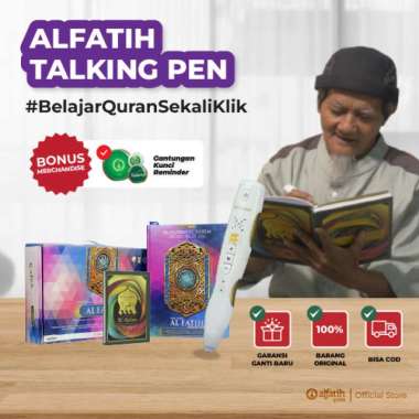 Alfatih Quran Talking Pen Al-Quran Digital Pen Iqro A4 Besar