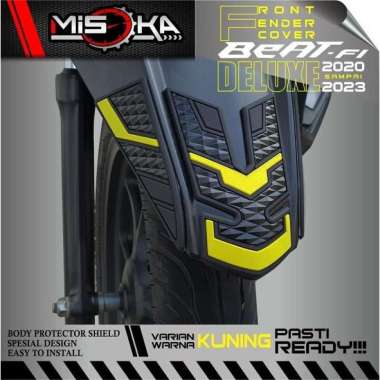 Misoka Front Fender Cover Beat Deluxe 2020 2023/Variasi Motor Honda Kuning
