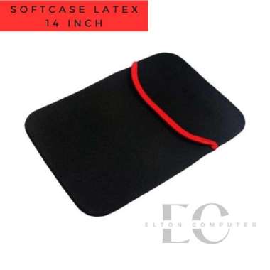 Softcase Laptop Notebook Latex 14" / Tas Sarung Laptop 14 inch / Softcase Laptop 14inch / Sarung Laptop Sleeve / Tas Laptop - Hitam 14 inch