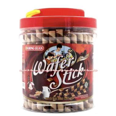 Khong Guan Wafer Stick 500gr Rasa Cokelat Kemasan Toples Plastik Stik Wafer Dengan Bolong Ditengah I
