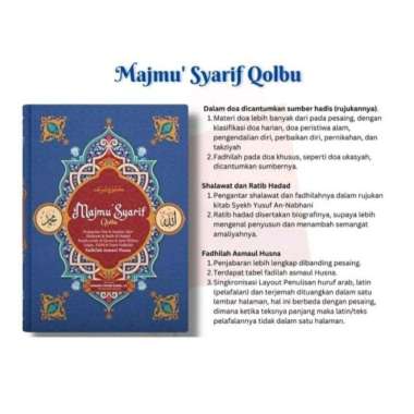 Majmu Syarif Dan Majmu Syarif Muslimah Qolbu Warna Hard Cover BIRU