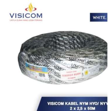 Kabel VISICOM NYM HYO serabut 2 x 2,5 METERAN kabel listrik instalasi