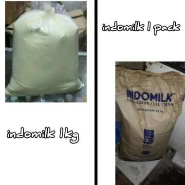INDOMILK SUSU BUBUK FULL CREAM ECER 1KG, COCOK UNTUK KUE/CAKE/MAKANAN
