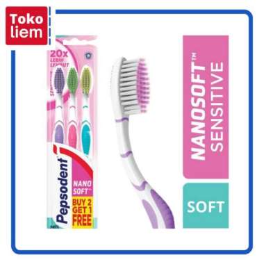 Pepsodent Sikat Gigi Double Care Sensitive Mp3 Soft