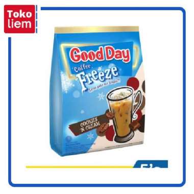 Promo Harga Good Day Coffee Freeze Cookies n Cream per 5 sachet 30 gr - Blibli