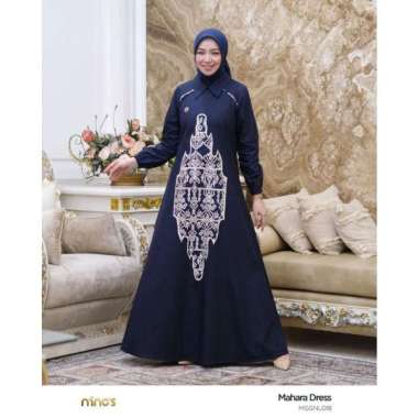 MAHARA Dress By Ninos Design Navy