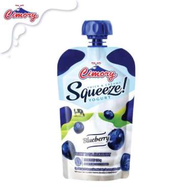 Promo Harga Cimory Squeeze Yogurt Blueberry 120 gr - Blibli