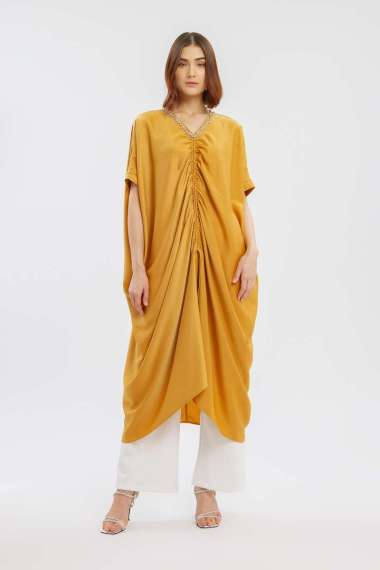 Minimal Amabella Kaftan Honey Mustard S-M HONEY MUSTARD