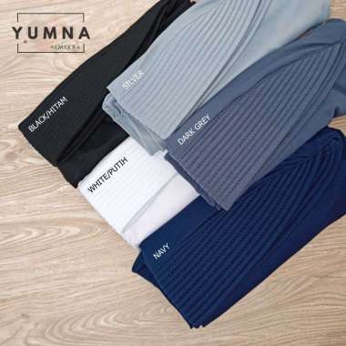 Jilbab Bergo Sport Jersey Nina Size M | Hijab Bergo Hamidah Premium Nutup Dada HITAM