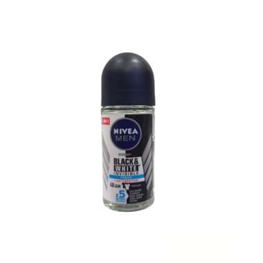 Promo Harga Nivea Men Deo Roll On Black & White Invisible Original 50 ml - Blibli