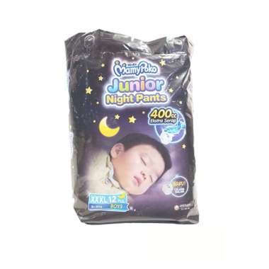 Promo Harga Mamy Poko Pants Junior Night XXXL12 12 pcs - Blibli