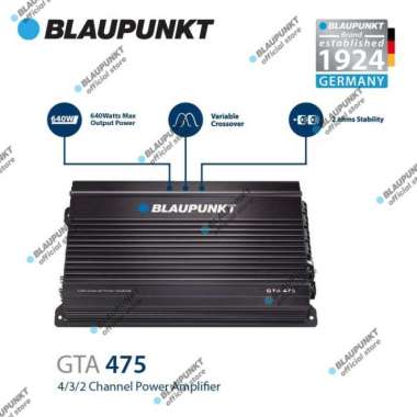 Diskon Blaupunkt Amplifier Gta 475 4 Channel Class Ab Power Amplifier New