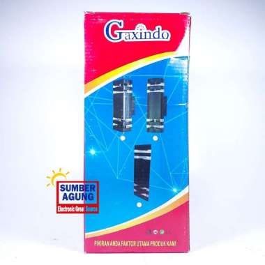 Gaxindo Lampu Dinding Outdoor Pilar 2 Arah Setengah Lingkaran Oval Dengan Aksen Cahaya Ke Atas Bawah