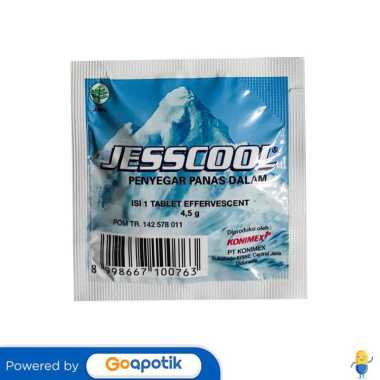 JESSCOOL EFFERVESCENT 1 TABLET