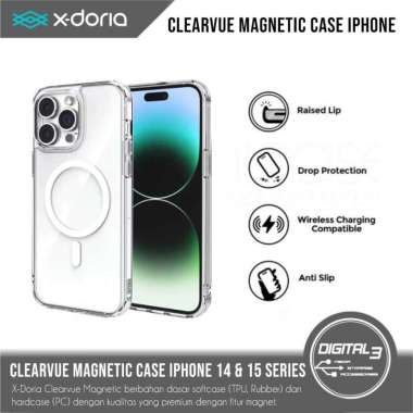 X-Doria Clearvue Magnetic Case Iphone 14 15 Plus Pro Max Bumper Casing 15 pro