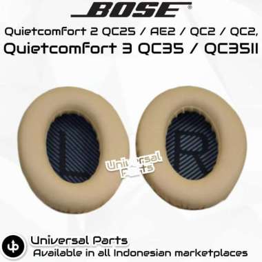 Busa Bantalan Bose Quietcomfort QC35 / QC35 II / QC2 / QC25 / QC15 Cream Black