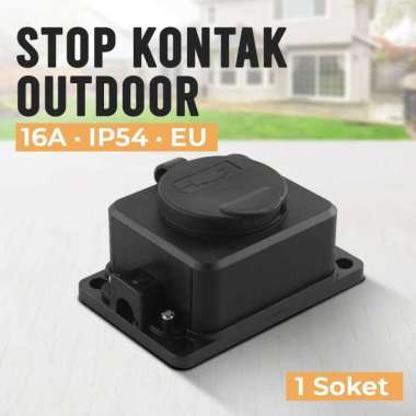Stop Kontak Anti Air Outdoor / Stop Kontak Outdoor Waterproof / Stop Kontak Outdoor Terminal Anti Ai
