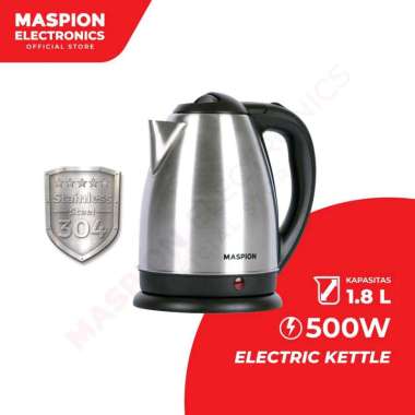 MASPION Teko Listrik Kettel Electric Stainless Steel 304 1.8 Liter MEK-1802 KS Original