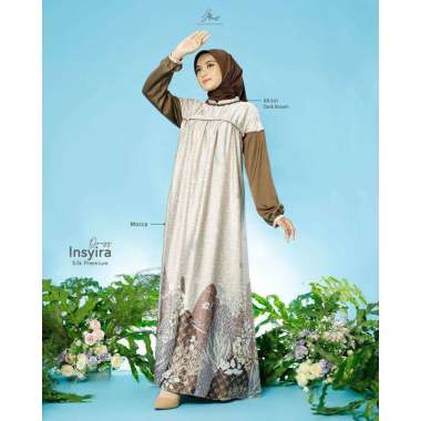 Dress Arrafi Gamis Lebaran Elegan Mewah Premium Insyira Dress M