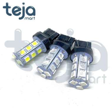 Stop Lamp Lampu Rem Led Manteng Non Strobo T20 18 Titik - Putih Putih