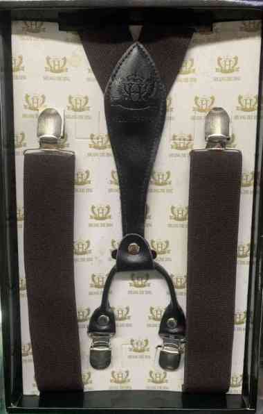 SUSPENDER PRIA DEWASA CAPIT 4 - Coklat tua