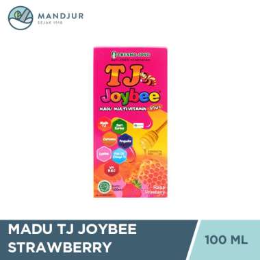 Madu TJ Joybee Strawberry 100 mL - Madu Multivitamin Anak